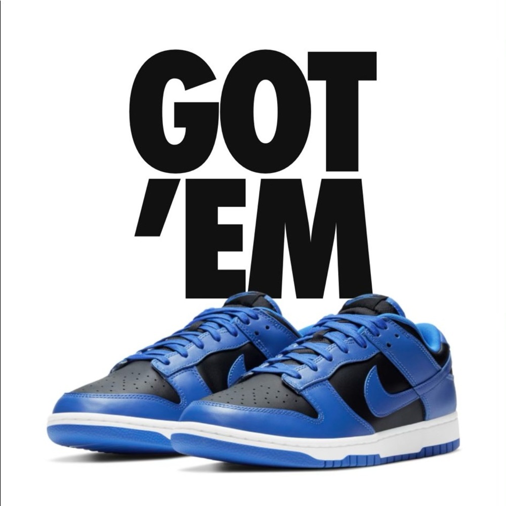 Nike Dunk Low Blue Retro Hyper Cobalt 2021 Size 9 - Picture 1 of 2